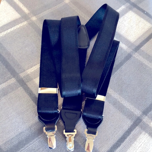 Accessories Mens Black Alligator Suspenders Nwot Poshmark